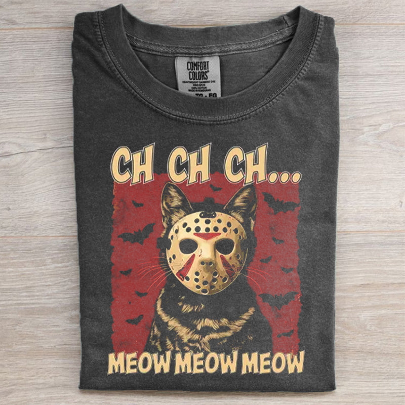 Halloween Masked Cat T-shirt