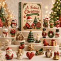 A Folded Christmas 24-Day Advent Calendar – 24 Collectible  Christmas Miniatures, Premium Holiday Countdown Gift Set for Families & Collectors