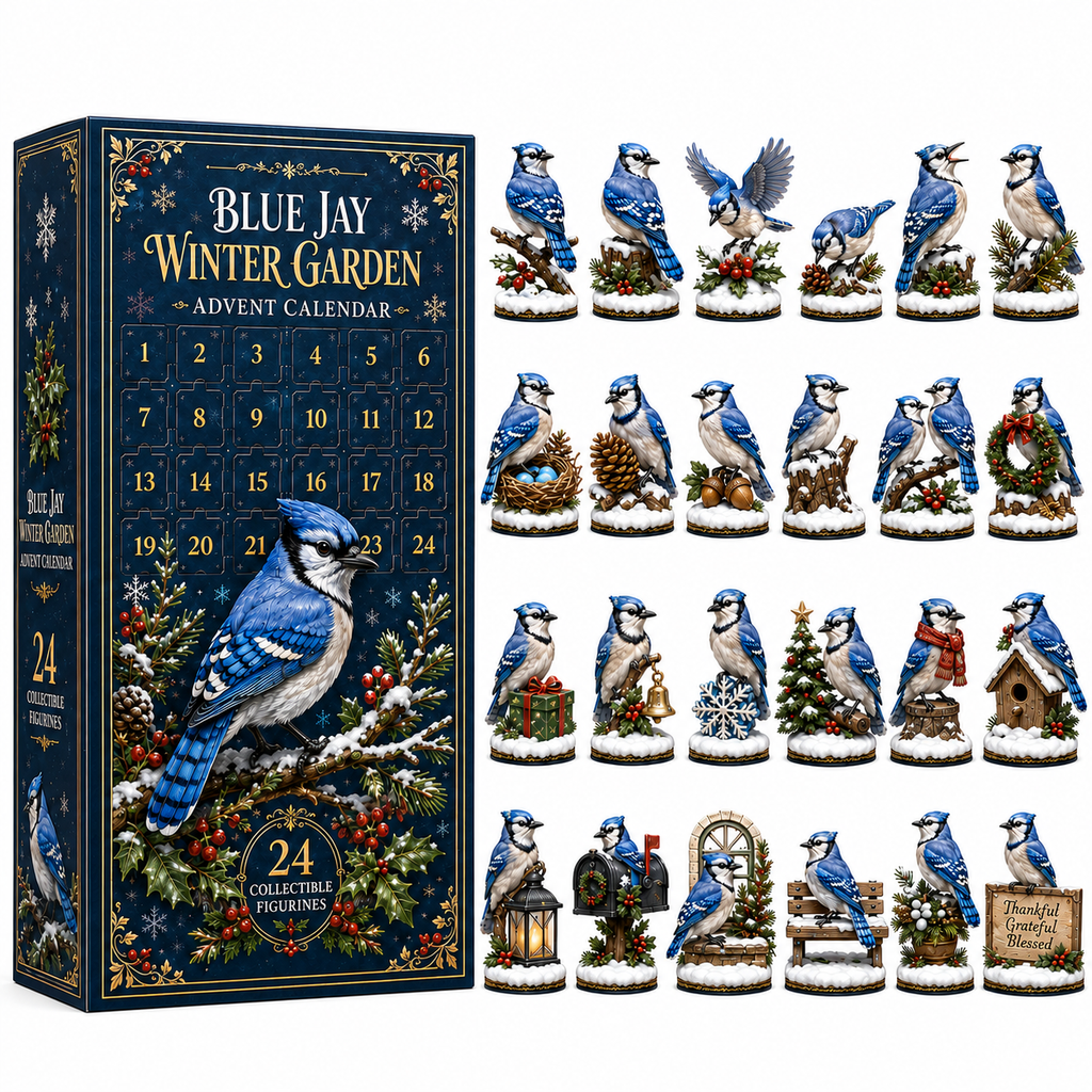 24-Day Blue Jay Advent Calendar | Collectible Figurine Christmas Countdown
