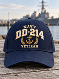 Unisex Casual Navy Veteran Art Print Hat