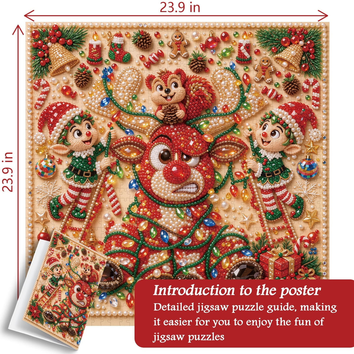 Gilded Christmas Jigsaw Puzzle 1000 Pieces