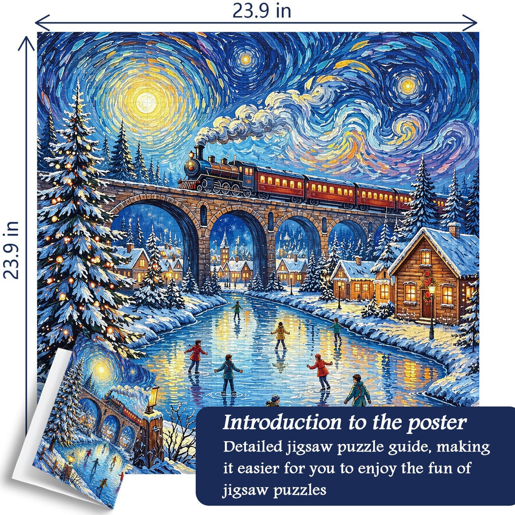 Winter Train Jigsaw Puzzle 1000 Piece
