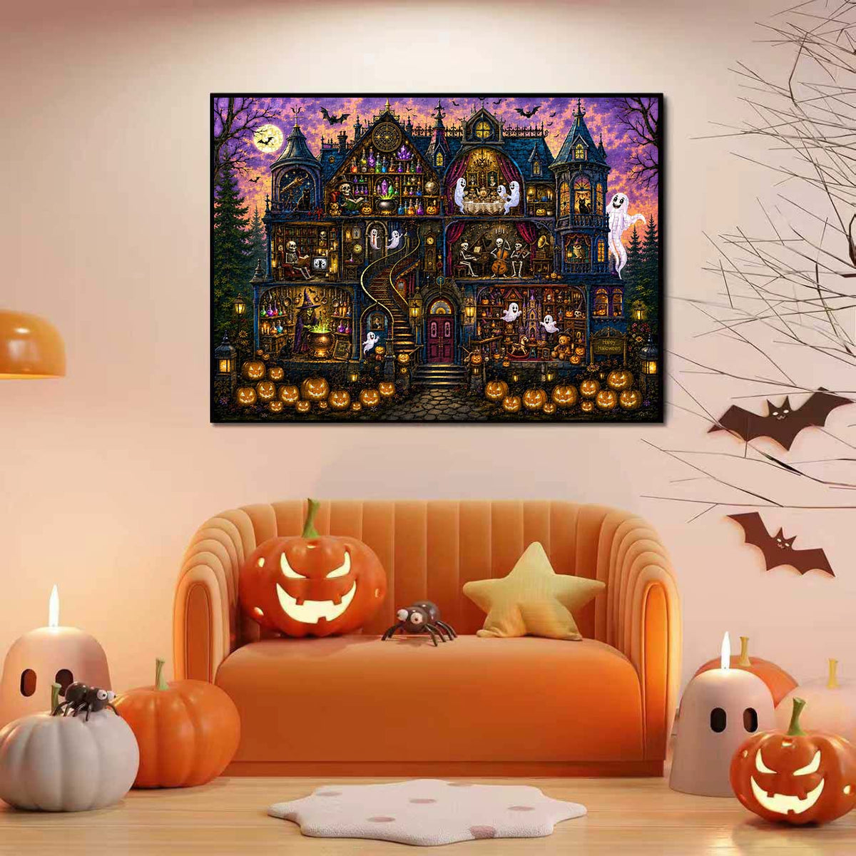 Halloween Carnival Mansion Jigsaw Puzzle 1000 Pieces