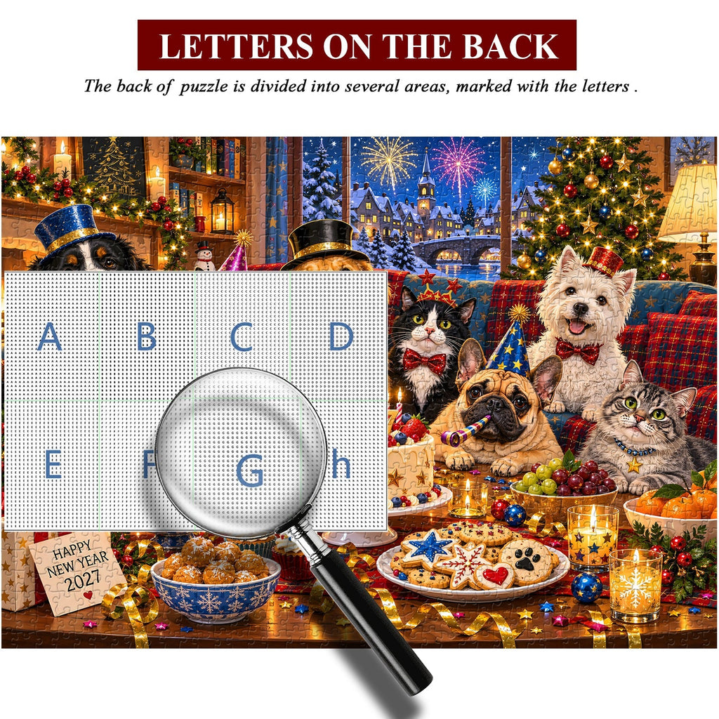 Christmas Pet Party Jigsaw Puzzle 1000 Pieces