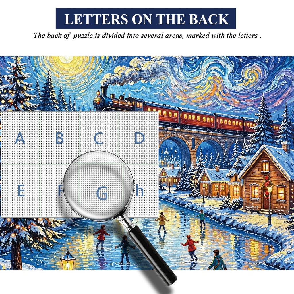 Winter Train Jigsaw Puzzle 1000 Piece