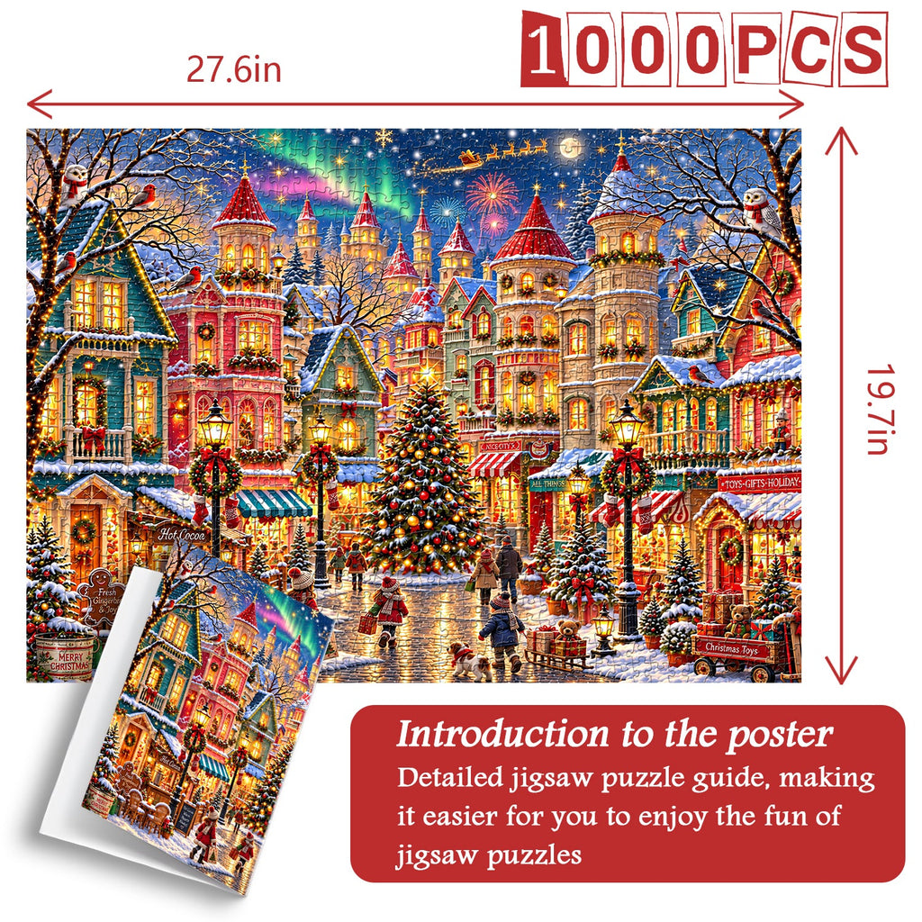 Aurora Holiday Village Jigsaw Puzzle 1000 Pieces