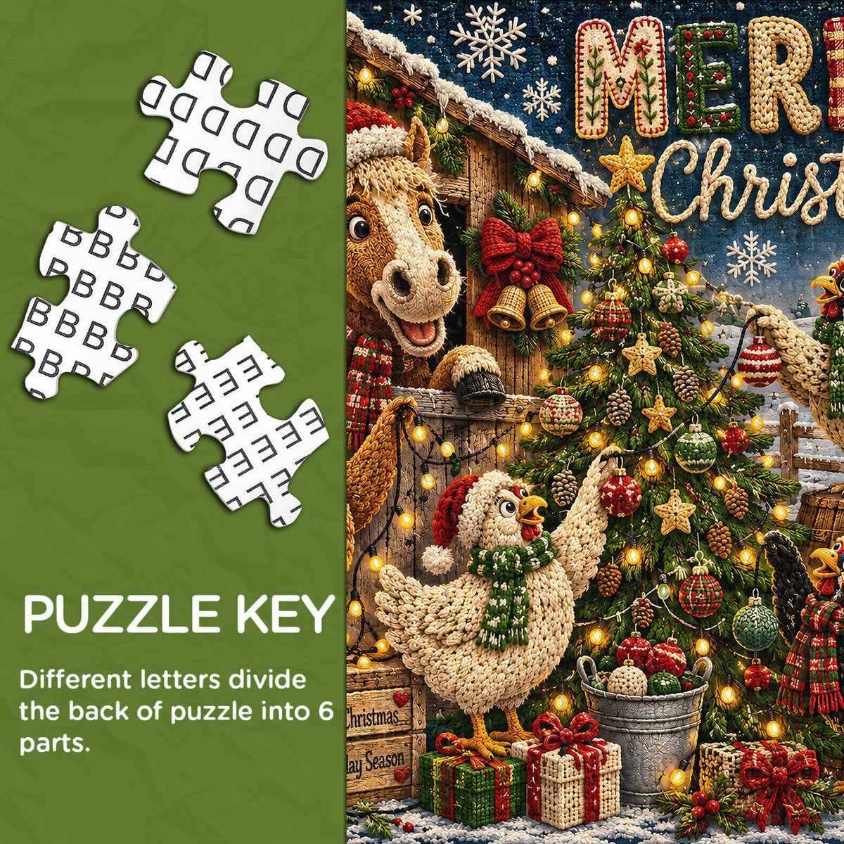 Holiday Farm Friends Jigsaw Puzzle 1000 Pieces