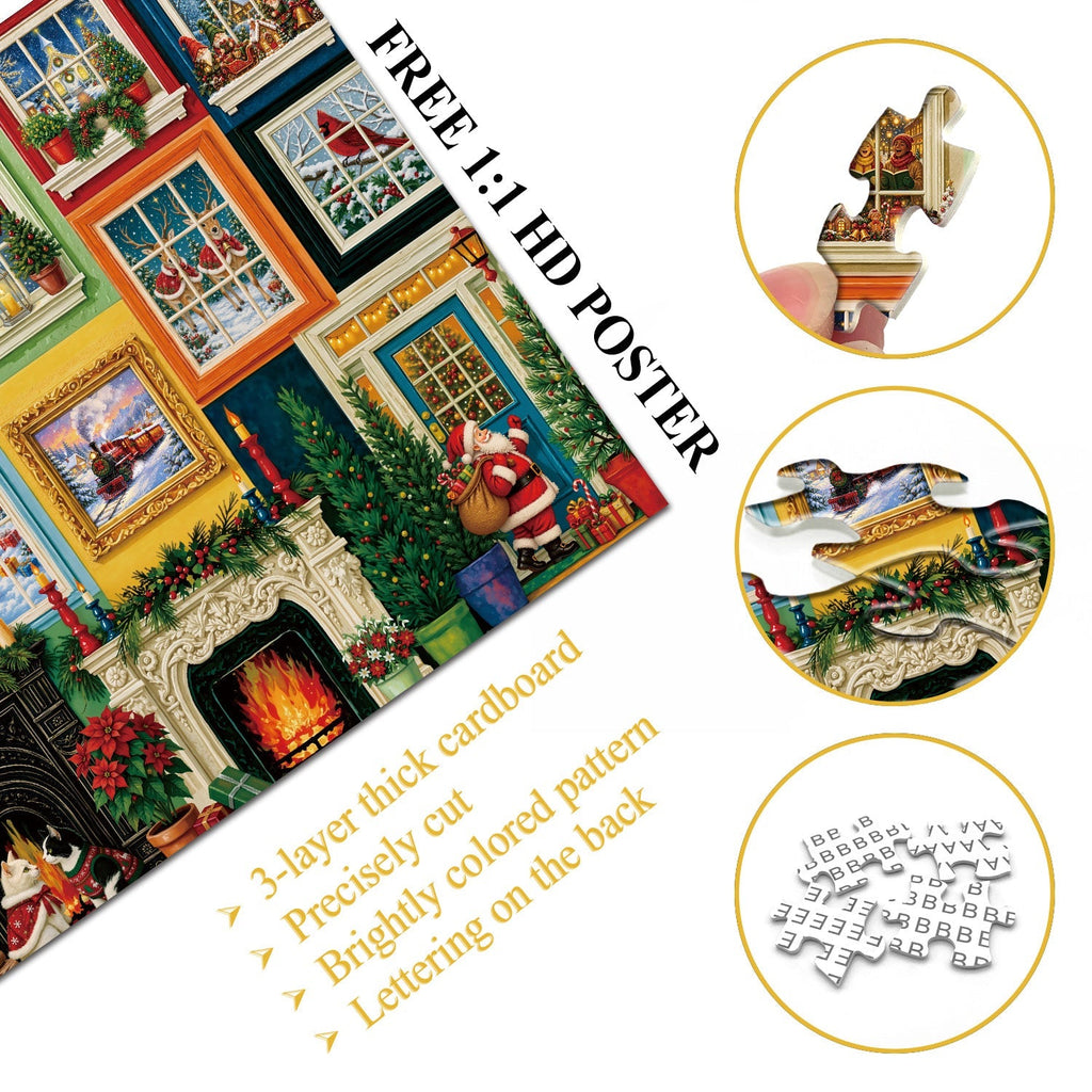 Christmas Window Jigsaw Puzzle 1000 Pieces