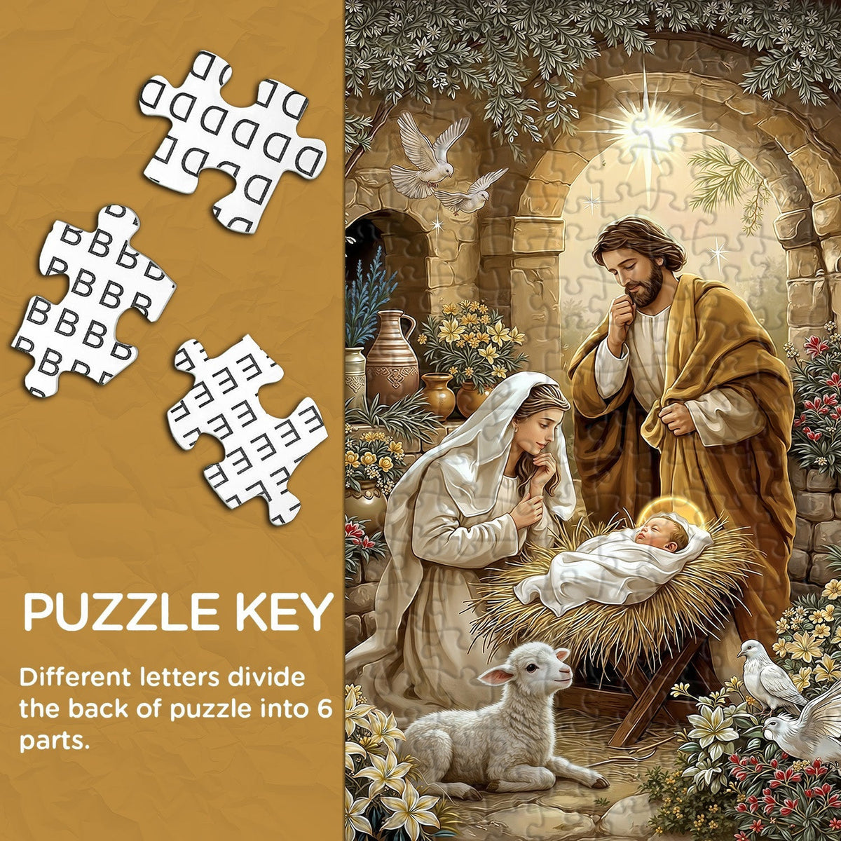 Holy Nativity Jigsaw Puzzle 1000 Pieces