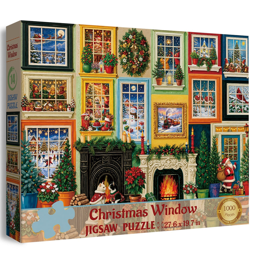 Christmas Window Jigsaw Puzzle 1000 Pieces