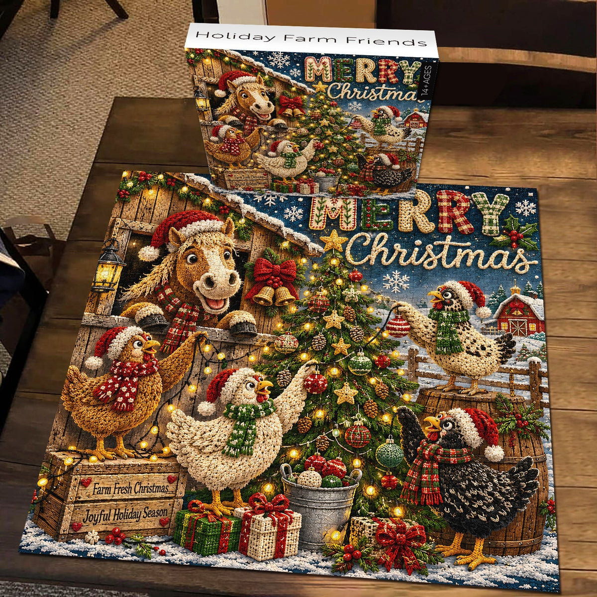 Holiday Farm Friends Jigsaw Puzzle 1000 Pieces