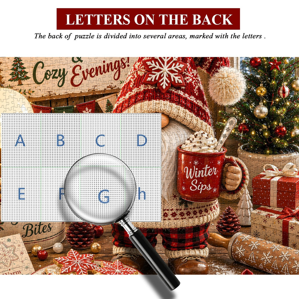 Christmas Gnome Bakery Jigsaw Puzzle 1000 Pieces