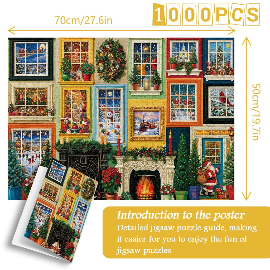 Christmas Window Jigsaw Puzzle 1000 Pieces