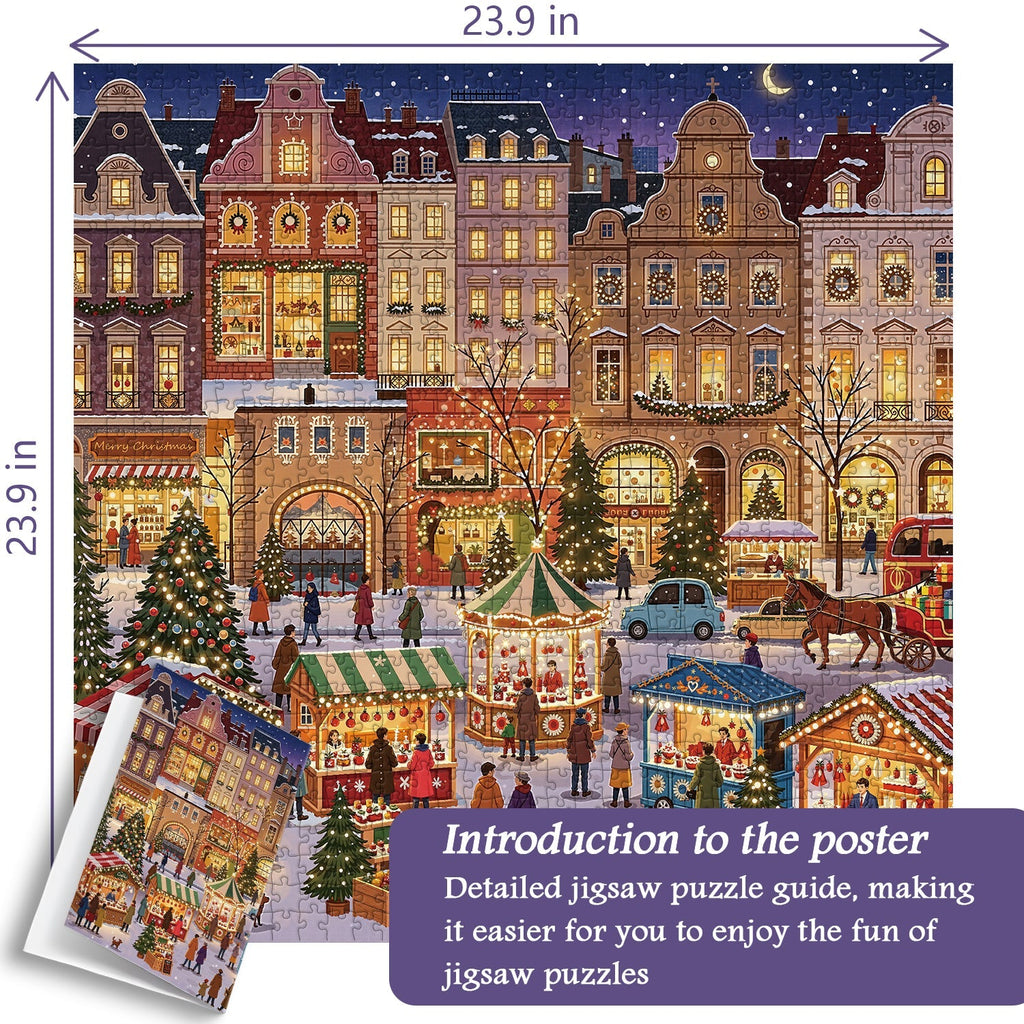 Xmas Market Jigsaw Puzzle 1000 Pieces