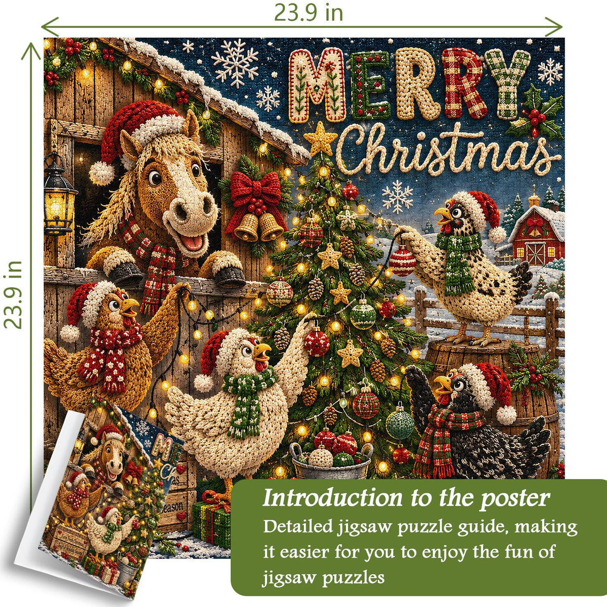 Holiday Farm Friends Jigsaw Puzzle 1000 Pieces