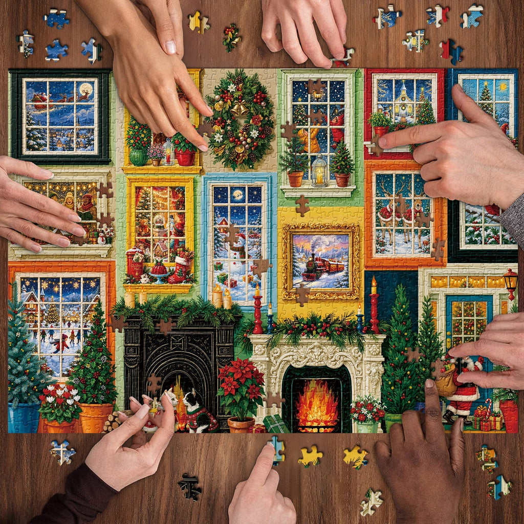 Christmas Window Jigsaw Puzzle 1000 Pieces