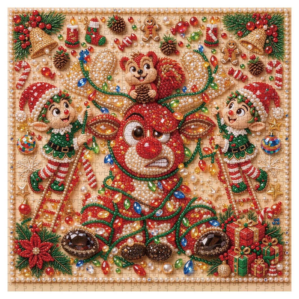 Gilded Christmas Jigsaw Puzzle 1000 Pieces