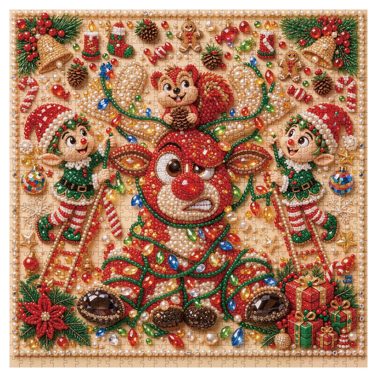 Gilded Christmas Jigsaw Puzzle 1000 Pieces