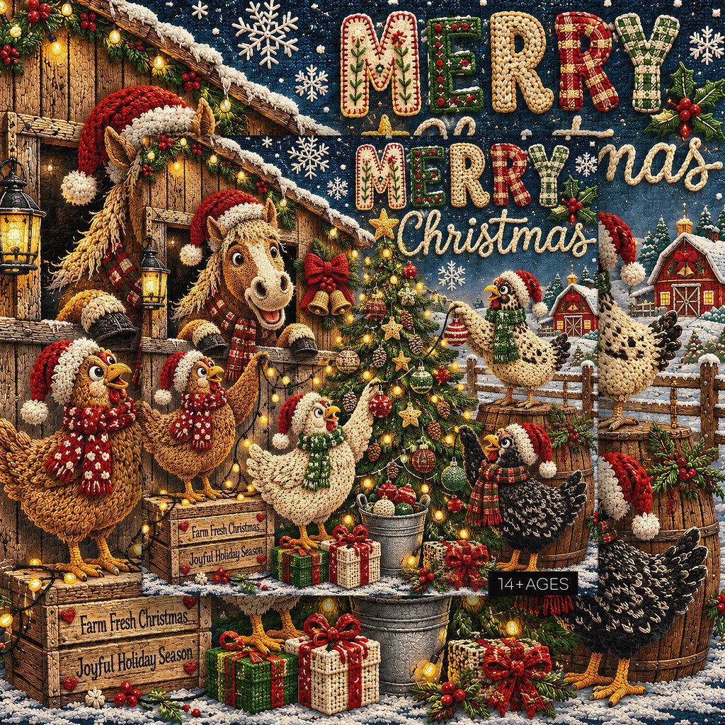 Holiday Farm Friends Jigsaw Puzzle 1000 Pieces