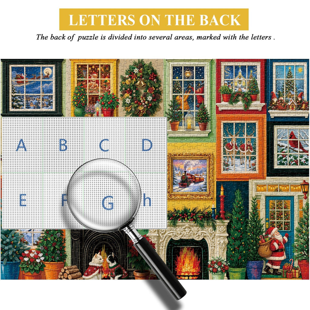 Christmas Window Jigsaw Puzzle 1000 Pieces