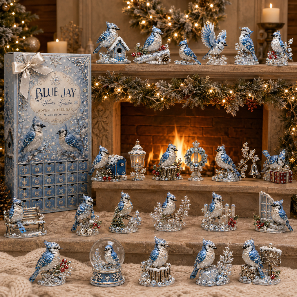 24-Day Blue Jay Advent Calendar | Collectible Figurine Christmas Countdown