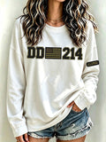 Women's Veteran DD-214 Print Casual Top