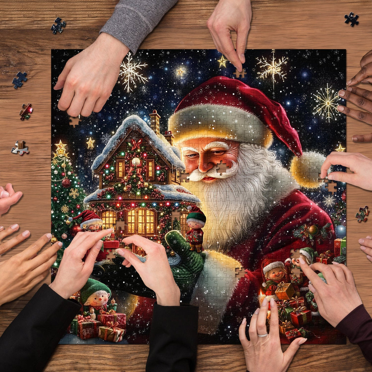 Santa's Magical Workshop Jigsaw Puzzle 1000 Pieces