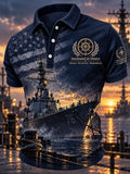 Men'S Casual Printed Veteran Top