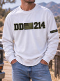 Men's Veteran Pride DD-214 Printed Casual Sweatshirt