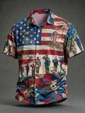 Men's U.S. Veterans Day Waffle Short-Sleeve Shirt