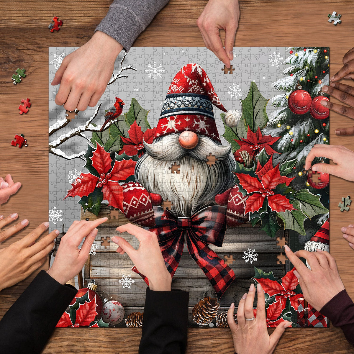 Christmas Gnome Jigsaw Puzzles 1000 Pieces