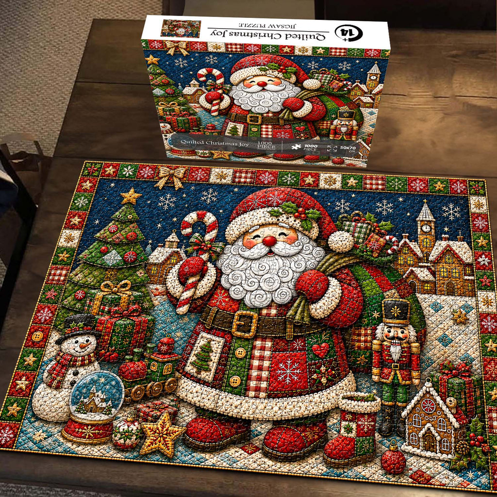 Quilted Christmas Joy Jigsaw Puzzle 1000 Pieces