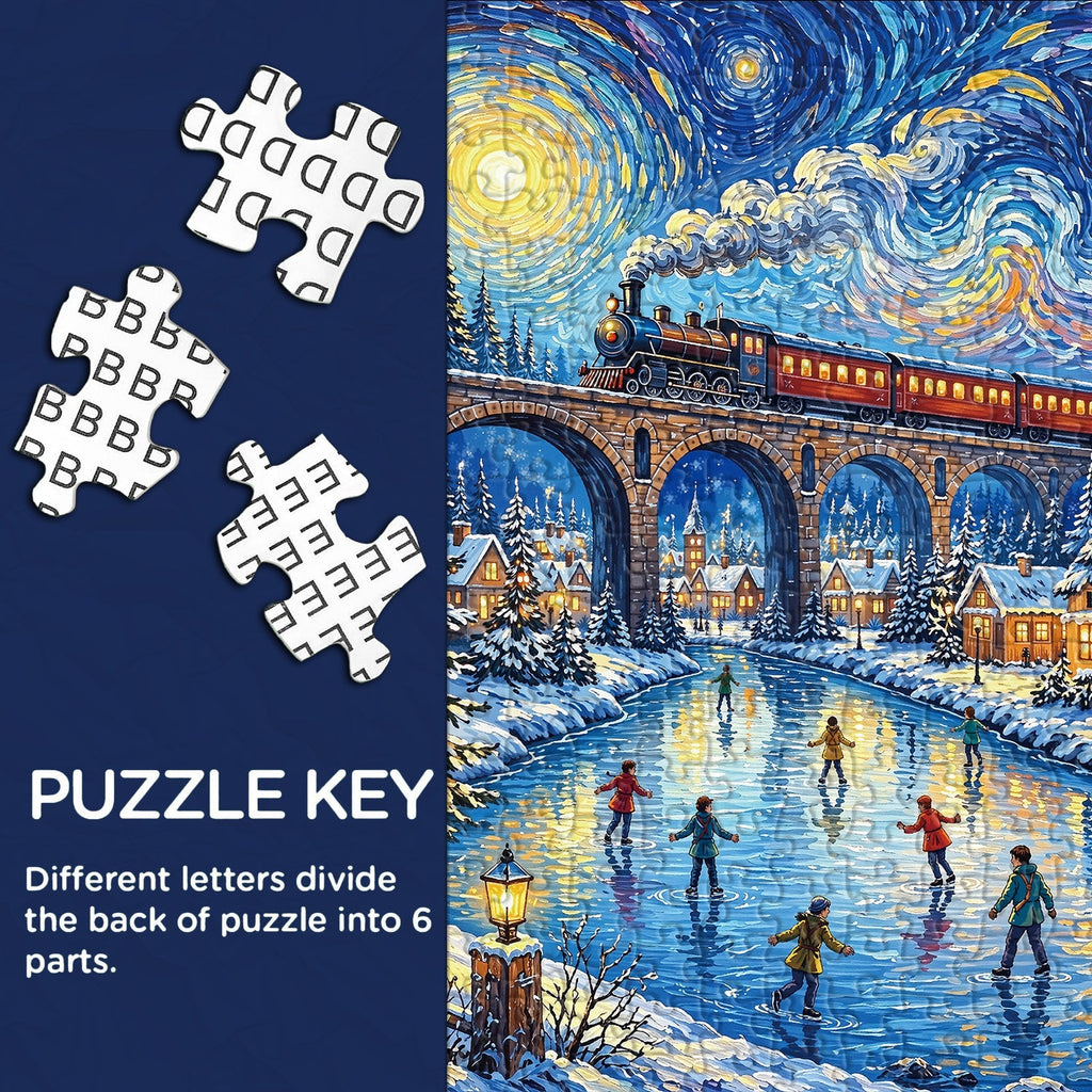 Winter Train Jigsaw Puzzle 1000 Piece