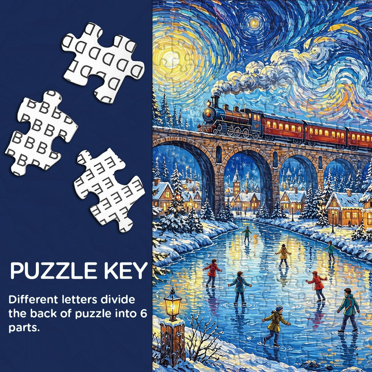 Winter Train Jigsaw Puzzle 1000 Piece
