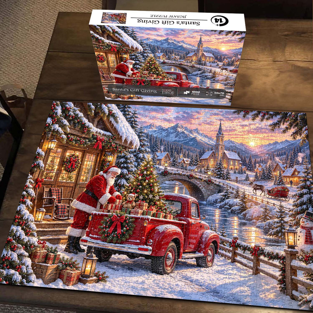 Santa's Gift Giving Jigsaw Puzzle 1000 Piece