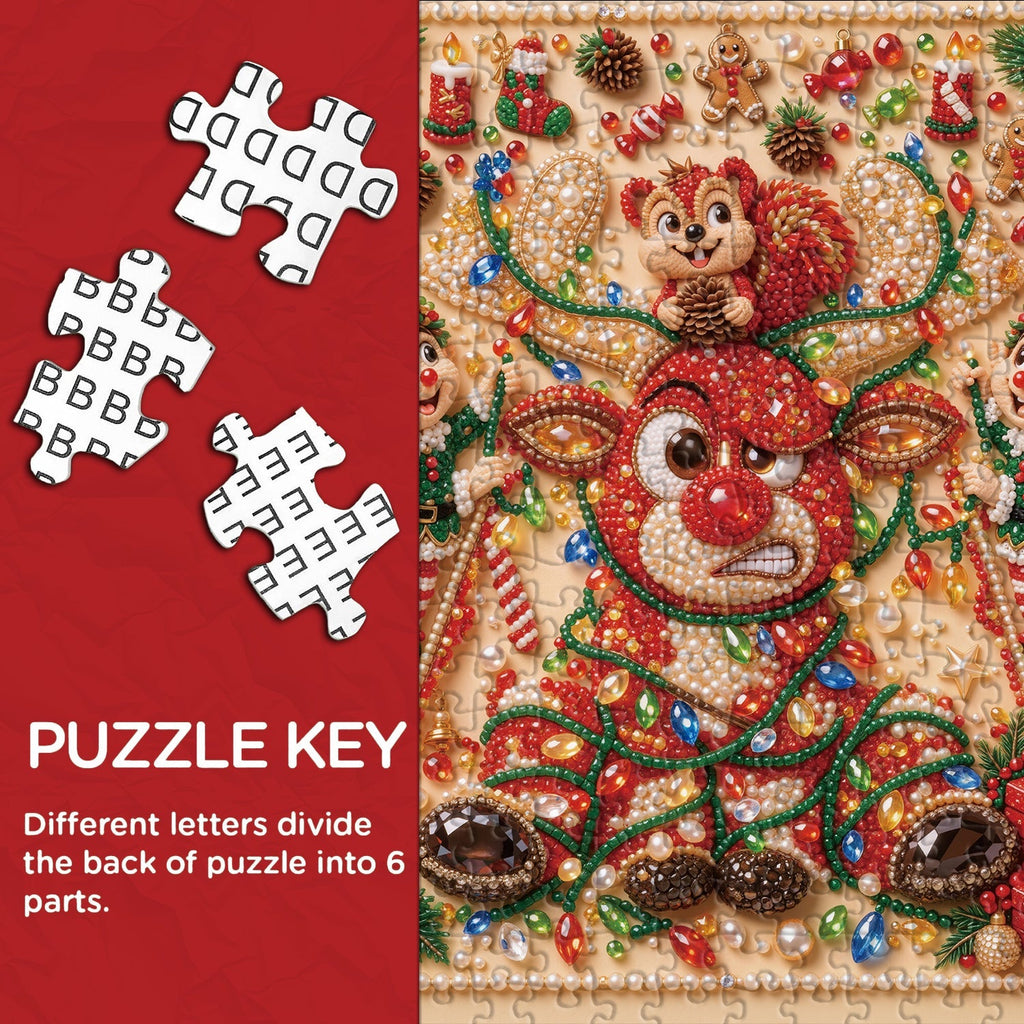 Gilded Christmas Jigsaw Puzzle 1000 Pieces