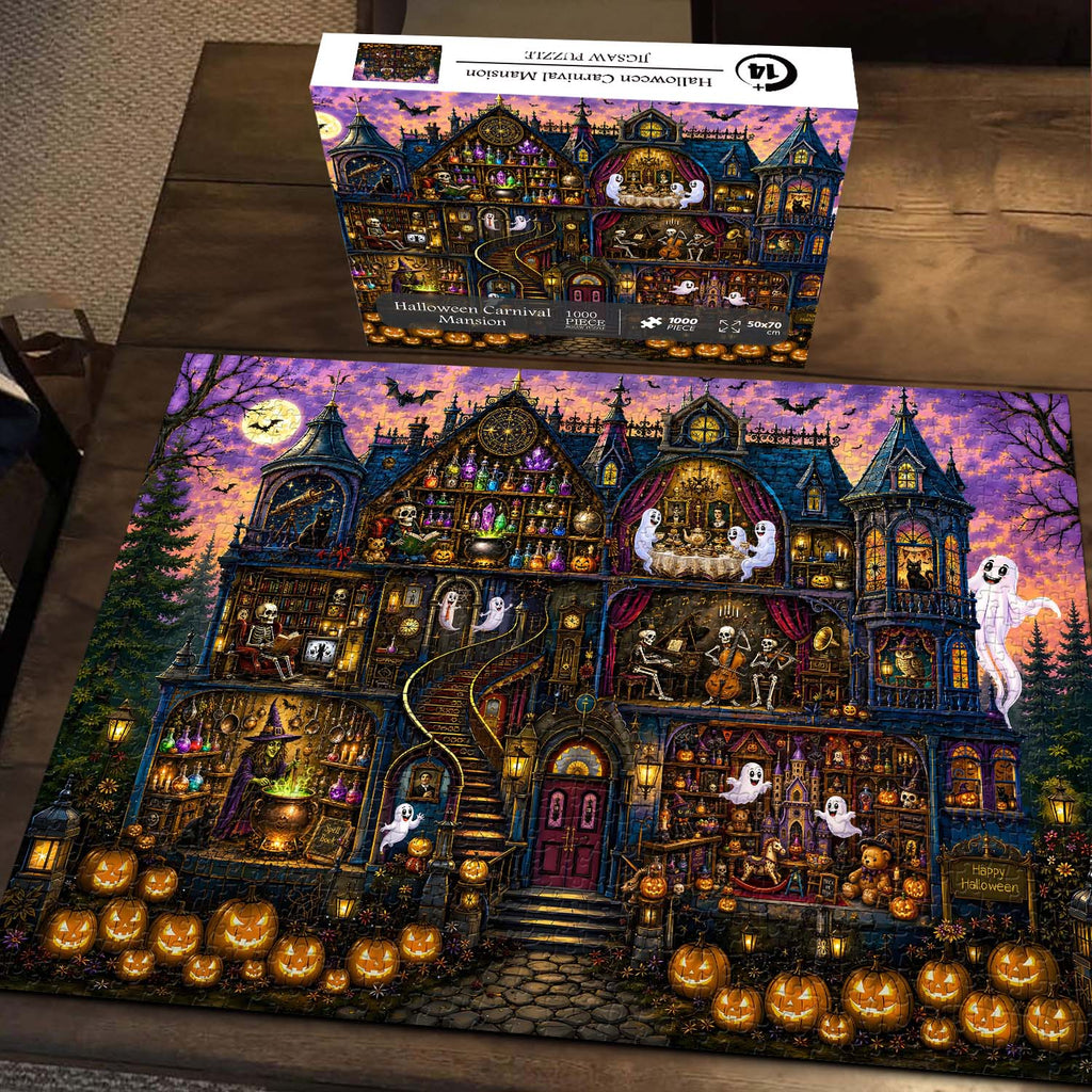 Halloween Carnival Mansion Jigsaw Puzzle 1000 Pieces