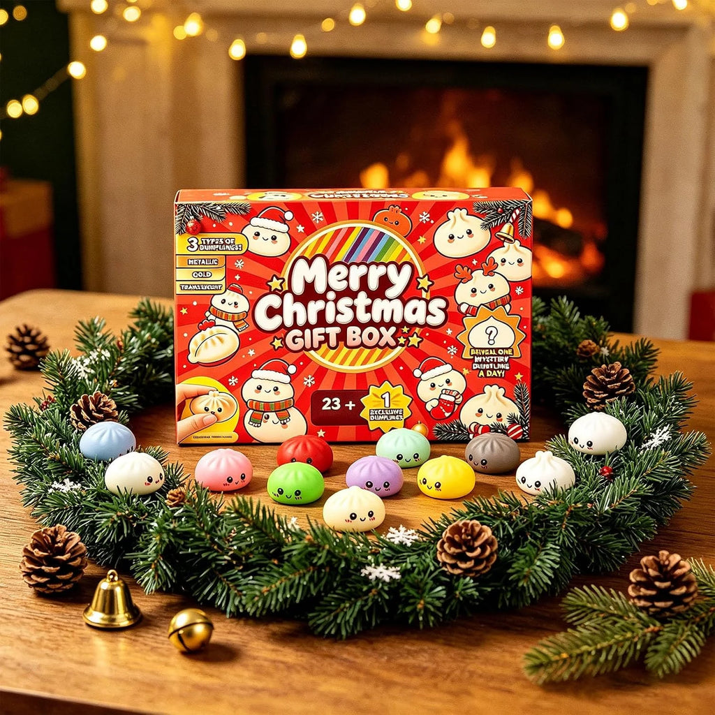 2026 Christmas Mini Dumpling Squishy Advent Calendar - 24 Days