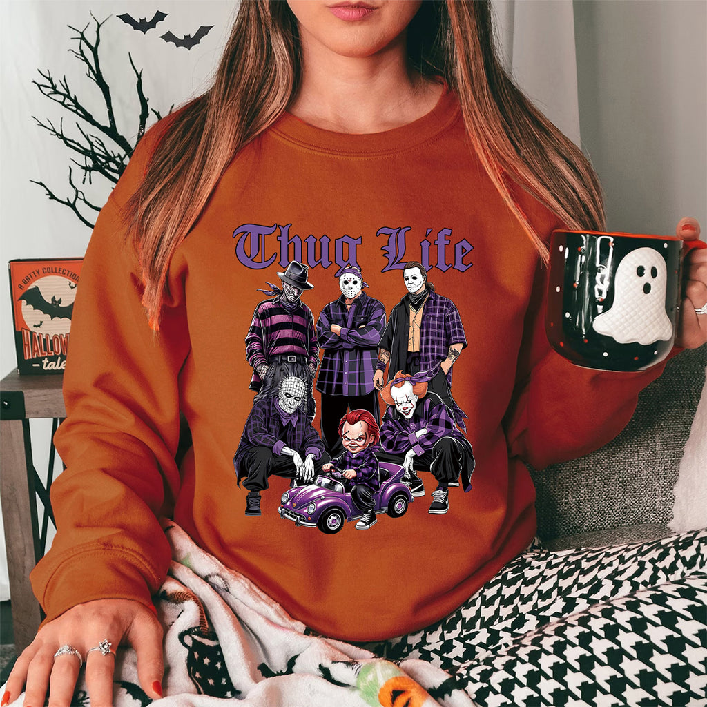 Horror Movie Purple Halloween Shirt