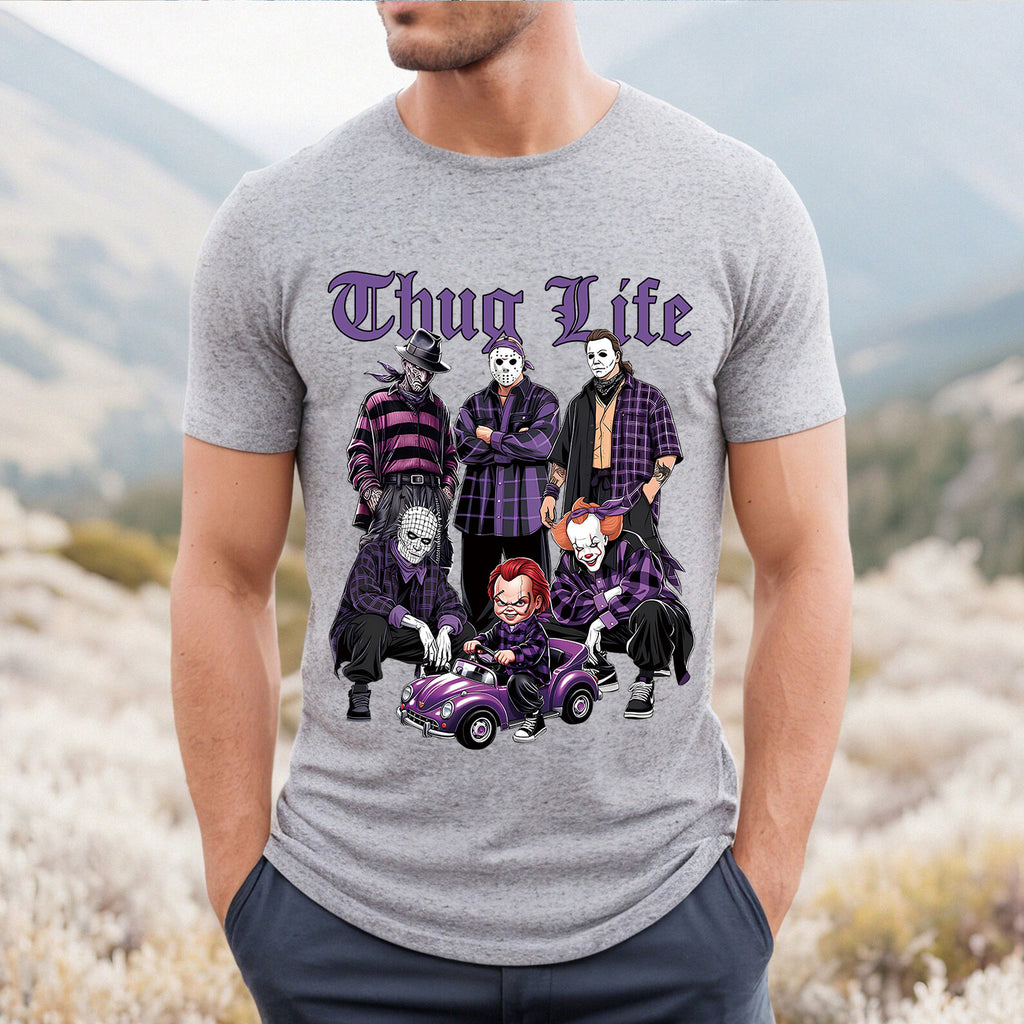 Horror Movie Purple Halloween Shirt