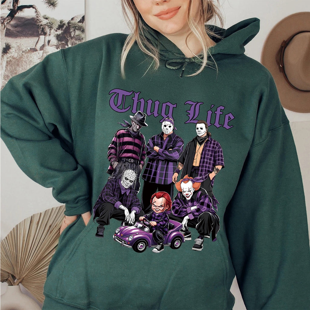 Horror Movie Purple Halloween Shirt