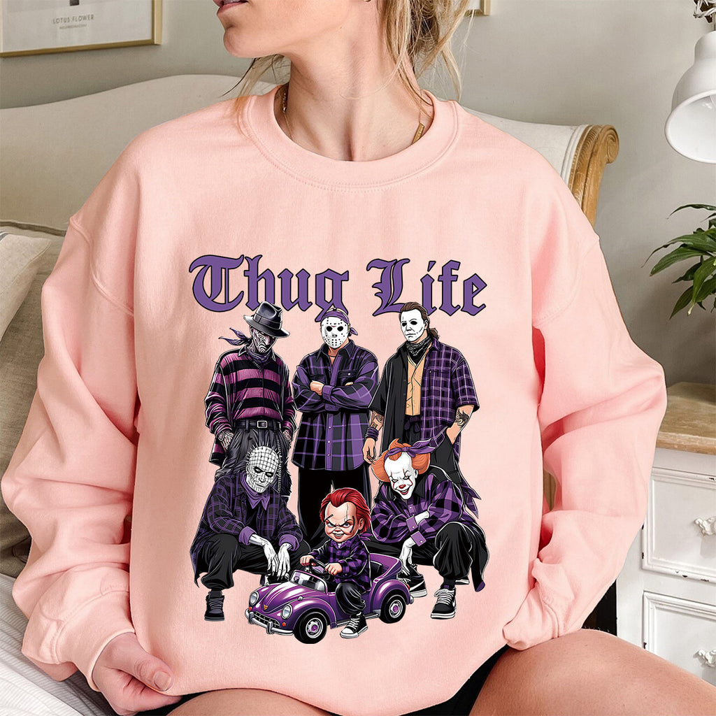 Horror Movie Purple Halloween Shirt