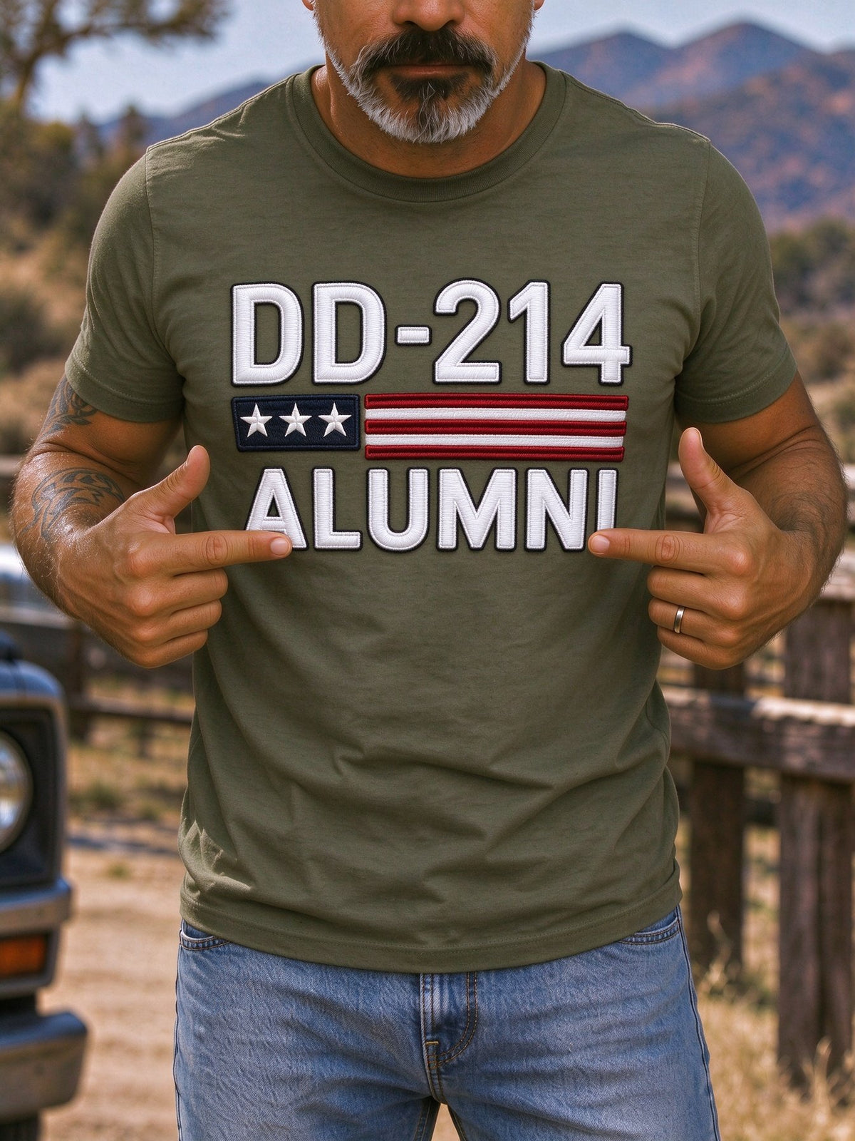 Men's Veteran Pride DD-214 Printed T-shirt