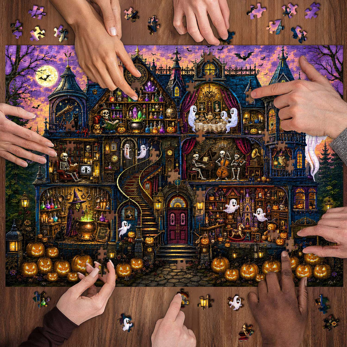 Halloween Carnival Mansion Jigsaw Puzzle 1000 Pieces