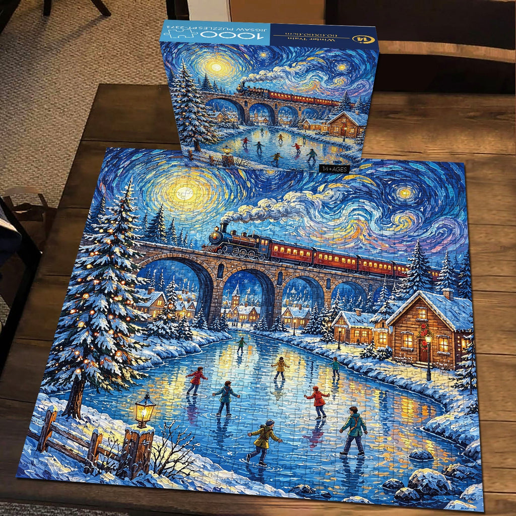 Winter Train Jigsaw Puzzle 1000 Piece