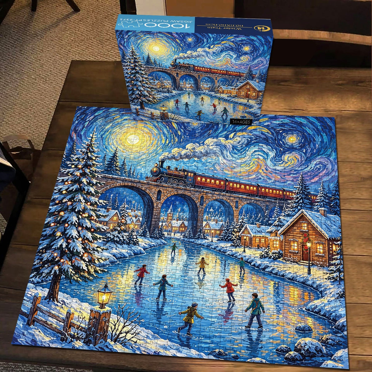 Winter Train Jigsaw Puzzle 1000 Piece