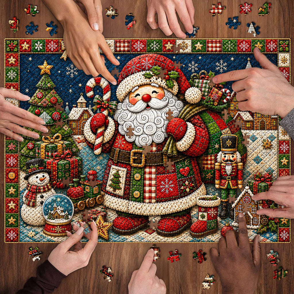 Quilted Christmas Joy Jigsaw Puzzle 1000 Pieces