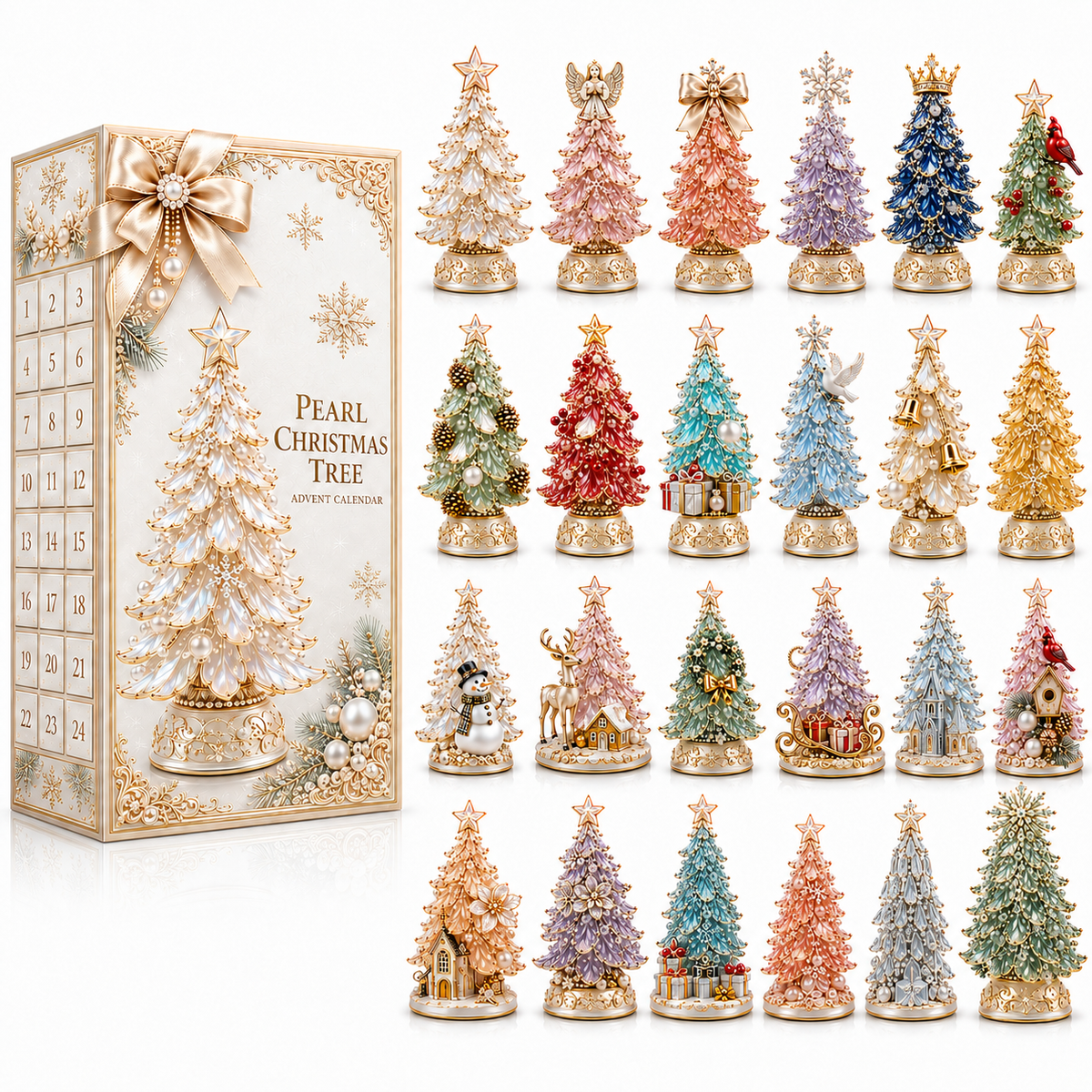 24-Day Christmas Tree Advent Calendar | Countdown Blind Box Gift