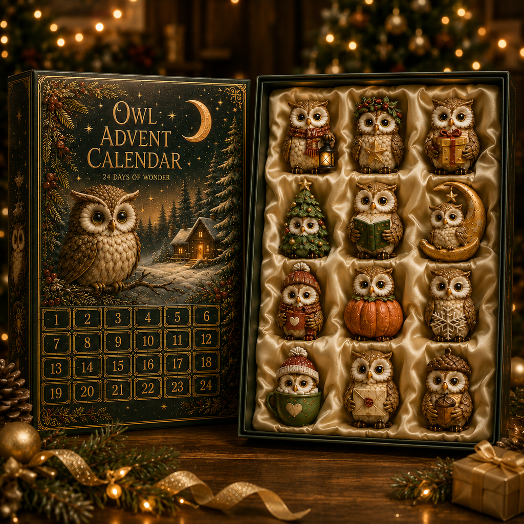 ✨24-Day Christmas Countdown Advent Calendar –owl Ornament