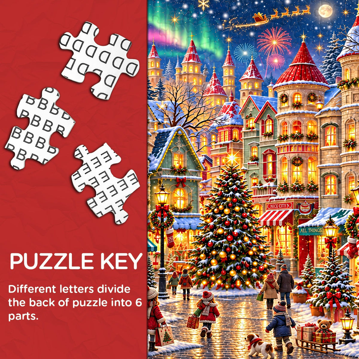 Aurora Holiday Village Jigsaw Puzzle 1000 Pieces